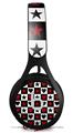 WraptorSkinz Skin Decal Wrap compatible with Beats EP Headphones Hearts and Stars Red Skin Only HEADPHONES NOT INCLUDED