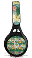 WraptorSkinz Skin Decal Wrap compatible with Beats EP Headphones Beach Flowers 02 Seafoam Green Skin Only HEADPHONES NOT INCLUDED