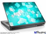 Laptop Skin (Medium) - Bokeh Squared Neon Teal