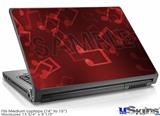 Laptop Skin (Medium) - Bokeh Music Red