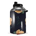 Skin Decal Wrap for 2017 RTIC One Gallon Jug Poppy Orange Navy (Jug NOT INCLUDED) by WraptorSkinz