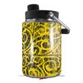 Skin Decal Wrap for Yeti Half Gallon Jug Folder Doodles Yellow - JUG NOT INCLUDED by WraptorSkinz