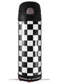 Skin Decal Wrap for Thermos Funtainer 16oz Bottle Checkers White (BOTTLE NOT INCLUDED) by WraptorSkinz