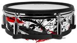 Skin Wrap works with Roland vDrum Shell PD-128 Drum Baja 0018 Red (DRUM NOT INCLUDED)