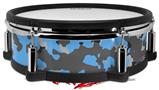 Skin Wrap works with Roland vDrum Shell PD-128 Drum WraptorCamo Old School Camouflage Camo Blue Medium (DRUM NOT INCLUDED)