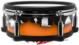 Skin Wrap works with Roland vDrum Shell PD-108 Drum Ripped Colors Black Orange (DRUM NOT INCLUDED)