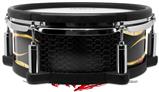 Skin Wrap works with Roland vDrum Shell PD-108 Drum Metal Flames Yellow (DRUM NOT INCLUDED)