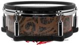 Skin Wrap works with Roland vDrum Shell PD-108 Drum Folder Doodles Chocolate Brown (DRUM NOT INCLUDED)