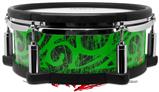 Skin Wrap works with Roland vDrum Shell PD-108 Drum Folder Doodles Green (DRUM NOT INCLUDED)