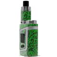 Skin Decal Wrap for Smok AL85 Alien Baby Folder Doodles Green VAPE NOT INCLUDED