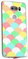 Skin Decal Wrap for LG V30 Brushed Cirlces Multi Light