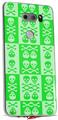 Skin Decal Wrap for LG V30 Skull And Crossbones Pattern Green
