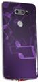 Skin Decal Wrap for LG V30 Bokeh Music Purple