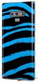 Decal style Skin Wrap compatible with Samsung Galaxy Note 9 Zebra Blue