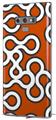 Decal style Skin Wrap compatible with Samsung Galaxy Note 9 Locknodes 03 Burnt Orange