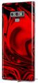 Decal style Skin Wrap compatible with Samsung Galaxy Note 9 Liquid Metal Chrome Red