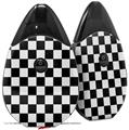 Skin Decal Wrap 2 Pack compatible with Suorin Drop Checkers White VAPE NOT INCLUDED