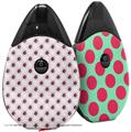 Skin Decal Wrap 2 Pack compatible with Suorin Drop Kearas Daisies Diffuse Glow Pink VAPE NOT INCLUDED