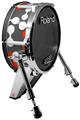 Skin Wrap works with Roland vDrum Shell KD-140 Kick Bass Drum Locknodes 04 Red (DRUM NOT INCLUDED)