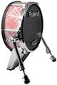 Skin Wrap works with Roland vDrum Shell KD-140 Kick Bass Drum Wavey Pink (DRUM NOT INCLUDED)