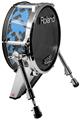 Skin Wrap works with Roland vDrum Shell KD-140 Kick Bass Drum WraptorCamo Old School Camouflage Camo Blue Medium (DRUM NOT INCLUDED)