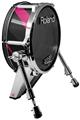 Skin Wrap works with Roland vDrum Shell KD-140 Kick Bass Drum Jagged Camo Hot Pink (DRUM NOT INCLUDED)