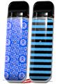 Skin Decal Wrap 2 Pack for Smok Novo v1 Gothic Punk Pattern Blue VAPE NOT INCLUDED