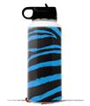 Skin Wrap Decal compatible with Hydro Flask Wide Mouth Bottle 32oz Zebra Blue (BOTTLE NOT INCLUDED)