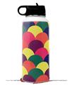 Skin Wrap Decal compatible with Hydro Flask Wide Mouth Bottle 32oz Brushed Cirlces Multi Dark (BOTTLE NOT INCLUDED)