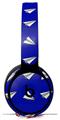 WraptorSkinz Skin Skin Decal Wrap works with Beats Solo Pro (Original) Headphones Paper Planes Royal Blue Skin Only BEATS NOT INCLUDED