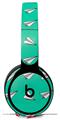 WraptorSkinz Skin Skin Decal Wrap works with Beats Solo Pro (Original) Headphones Paper Planes Turquoise Skin Only BEATS NOT INCLUDED
