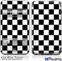 iPod Touch 2G & 3G Skin - Checkers White