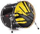 Decal Skin works with most 26" Bass Kick Drum Heads Baja 0040 Yellow - DRUM HEAD NOT INCLUDED