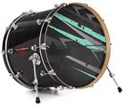 Decal Skin works with most 26" Bass Kick Drum Heads Baja 0014 Seafoam Green - DRUM HEAD NOT INCLUDED