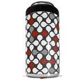 WraptorSkinz Skin Decal Wrap compatible with Yeti 16oz Tall Colster Can Cooler Insulator Locknodes 05 Red Dark (COOLER NOT INCLUDED)