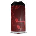 WraptorSkinz Skin Decal Wrap compatible with Yeti 16oz Tall Colster Can Cooler Insulator Bokeh Music Red (COOLER NOT INCLUDED)