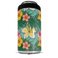 WraptorSkinz Skin Decal Wrap compatible with Yeti 16oz Tall Colster Can Cooler Insulator Beach Flowers 02 Seafoam Green (COOLER NOT INCLUDED)