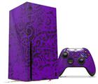WraptorSkinz Skin Wrap compatible with the 2020 XBOX Series X Console and Controller Folder Doodles Purple (XBOX NOT INCLUDED)