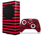 WraptorSkinz Skin Wrap compatible with the 2020 XBOX Series S Console and Controller Stripes Red (XBOX NOT INCLUDED)