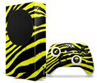WraptorSkinz Skin Wrap compatible with the 2020 XBOX Series S Console and Controller Zebra Yellow (XBOX NOT INCLUDED)