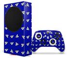 WraptorSkinz Skin Wrap compatible with the 2020 XBOX Series S Console and Controller Paper Planes Royal Blue (XBOX NOT INCLUDED)