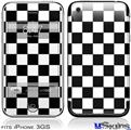 iPhone 3GS Skin - Checkers White