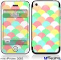 iPhone 3GS Skin - Brushed Cirlces Multi Light