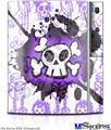 Sony PS3 Skin - Cartoon Skull Purple