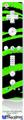 Wii Remote Controller Face ONLY Skin - Zebra Green