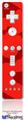 Wii Remote Controller Face ONLY Skin - Deathrock Bats Red