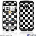 HTC Droid Eris Skin - Checkers White