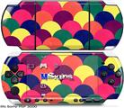 Sony PSP 3000 Skin - Brushed Cirlces Multi Dark