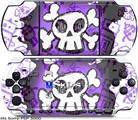 Sony PSP 3000 Skin - Cartoon Skull Purple