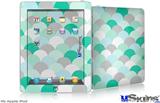 iPad Skin - Brushed Circles Seafoam